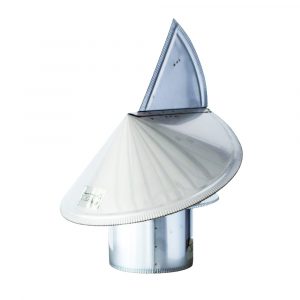 6" Ventis Class-A All Fuel Chimney 304L Stainless Wind Directional Rain Cap - VA304-CWD06
