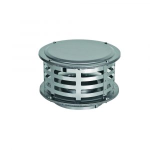 6" Ventis 316L Stainless Steel Class-A All Fuel Chimney Standard Rain Cap - VA316-C06