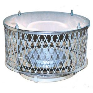 6" Ventis Class-A All Fuel Chimney 304L Stainless Rain Cap with 3/4" Diamond Screen - VA-CD06