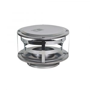 8" Ventis Class-A All Fuel Chimney 430 Stainless Wood Burning Rain Cap - VA-CW08