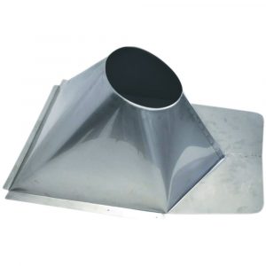 6" Ventis Class-A 304L Stainless Steel 0/12 To 6/12 Pitch Non-Vented Metal Roof Flashing - VA-FNVMR0606SS