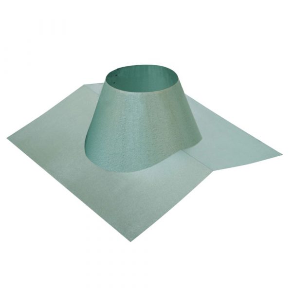 7" Ventis Class-A All Fuel Chimney Galvalume (NEED PITCH, CUSTOM) Non-Vented Peak Flashing - VA-FNVPK07