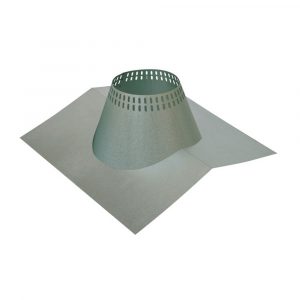 6" Ventis Class-A All Fuel Chimney Galvalume (NEED PITCH, CUSTOM)  Vented Peak Flashing - VA-FPK06