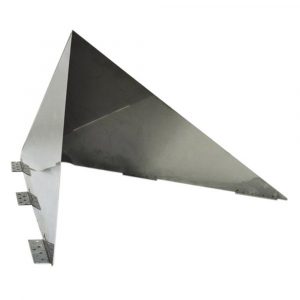 6" Ventis Class-A All Fuel Chimney Stainless Steel Low Snow Wedge 4/12-6/12 Pitch - VA-SWSM