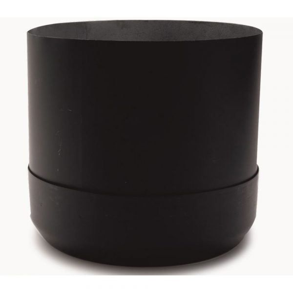 6" x 24" Ventis Class-A All Fuel Chimney Painted Black Cathedral Round Ceiling Support - VA-CCR2406