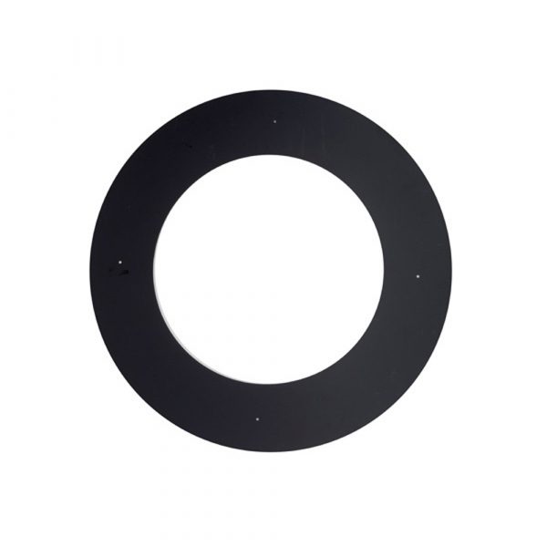7" Ventis Class-A Painted Black Sloped Ceiling Trim Collar To Fit Class-A Pipe (NEED PITCH, CUSTOM) - VA-RSTVA07