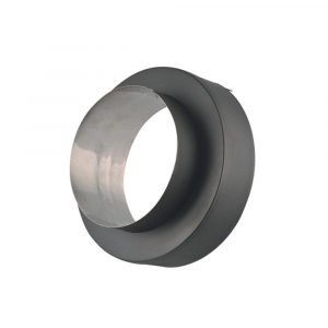 7" Ventis Class-A All Fuel Chimney 316L Stainless Painted Black Female Universal Adaptor - VA-FUA07