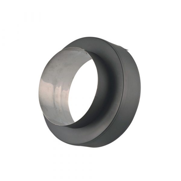 7" Ventis Class-A All Fuel Chimney 316L Stainless Painted Black Female Universal Adaptor - VA-FUA07