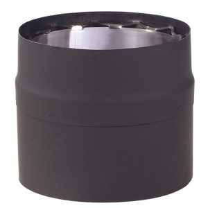 6" X 12" Ventis Double-Wall 304L Stainless Steel Black Slip Section - VDB0612SL