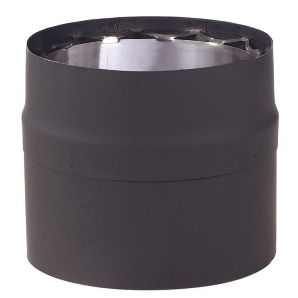 6" X 12" Ventis Double-Wall 304L Stainless Steel Black Slip Section - VDB0612SL