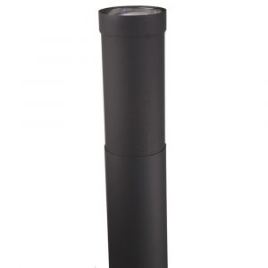 6" Ventis Double-Wall Black Stove Pipe 18" - 30" Small Telescoping Section - VDB06ST
