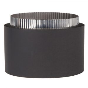7" Ventis Double-Wall Black Stove Pipe Stove Adaptor - VDB07SA