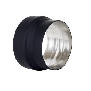 6" Ventis Double-Wall Black Stove Pipe To 6" Ventis Single-Wall Adaptor - VDBS6
