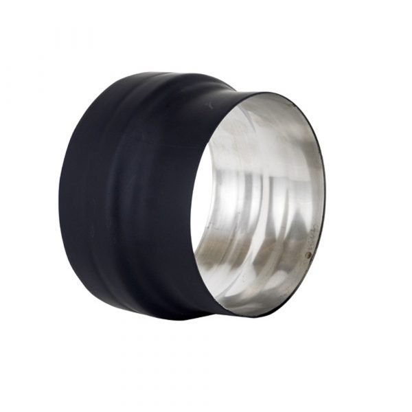 6" Ventis Double-Wall Black Stove Pipe To 6" Ventis Single-Wall Adaptor - VDBS6