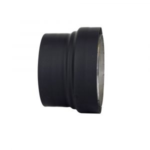 6" Ventis Single-Wall Black Stove Pipe To 6" Ventis Double-Wall Adaptor - VSBD6