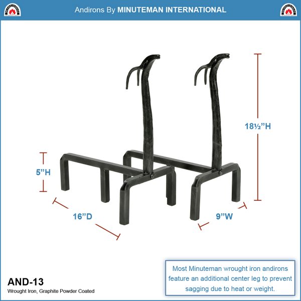 Deer Andirons by Minuteman - Image 2