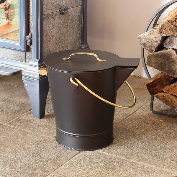 Ash Bucket w/ Solid Brass Handles by Minuteman - Image 3