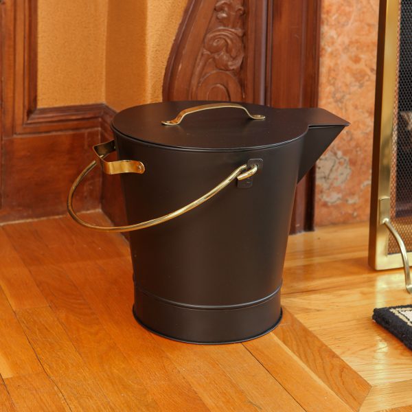 Ash Bucket w/ Solid Brass Handles by Minuteman - Image 4