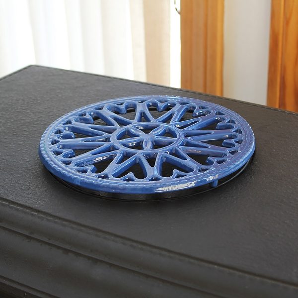 Blue SunburstTrivet by Minuteman - Image 3