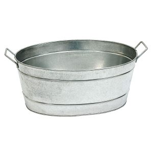 Galvanized Oval Tub by Minuteman