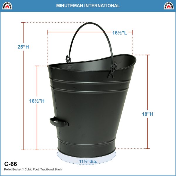 Large, Traditional Pellet Bucket by Minuteman - Image 2