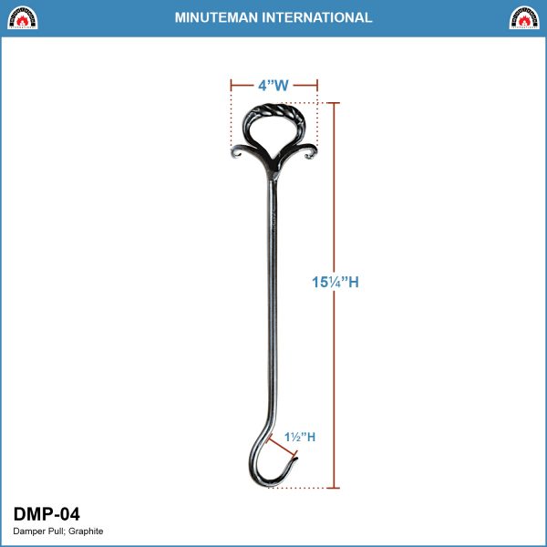 Wrought Iron Damper Pull by Minuteman - Image 2
