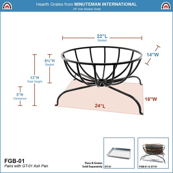 24" Basket Grate by Minuteman - Image 2