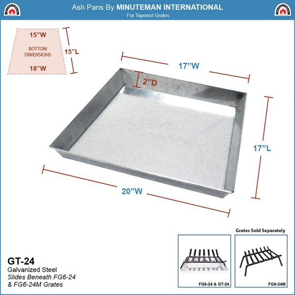 Ash Pan for 24-in  Grate by Minuteman - Image 2