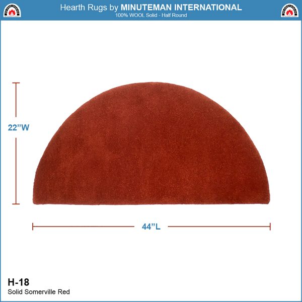Somerville Red Half Round Rug by Minuteman - Image 2