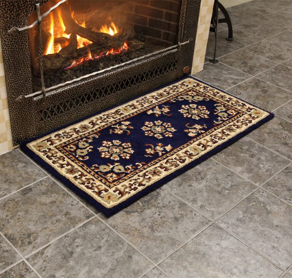 Blue, 44x22-in Oriental Rectangular Rug by Minuteman - Image 3