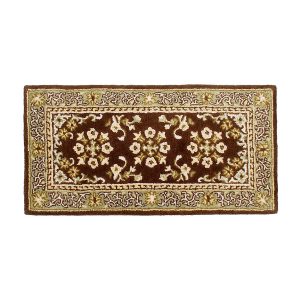 Coffee, 44x22-in, Oriental Rectangular Rug by Minuteman