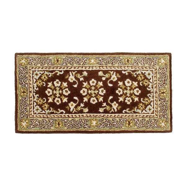 Coffee, 44x22-in, Oriental Rectangular Rug by Minuteman