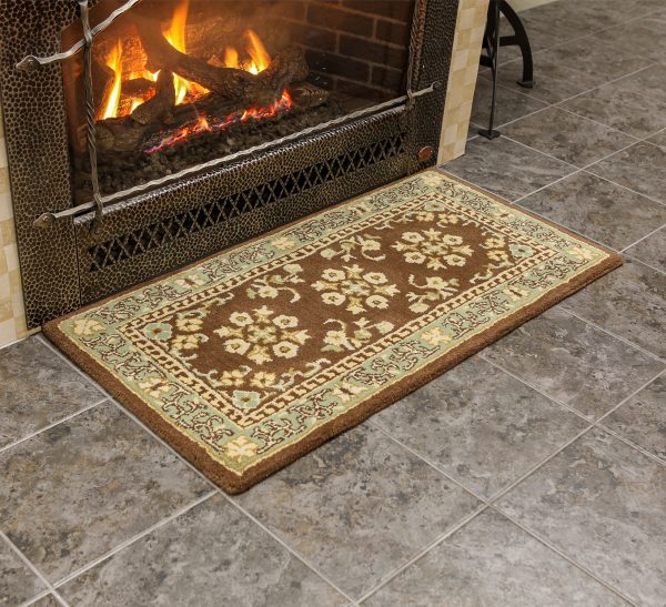 Coffee, 44x22-in, Oriental Rectangular Rug by Minuteman - Image 3