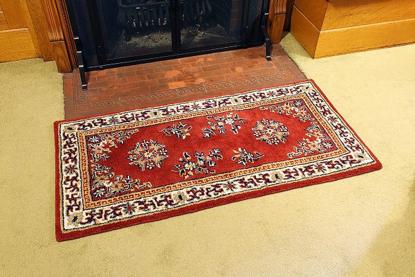 Burgundy, 56x26-in Oriental Rectangular Rug by Minuteman - Image 3