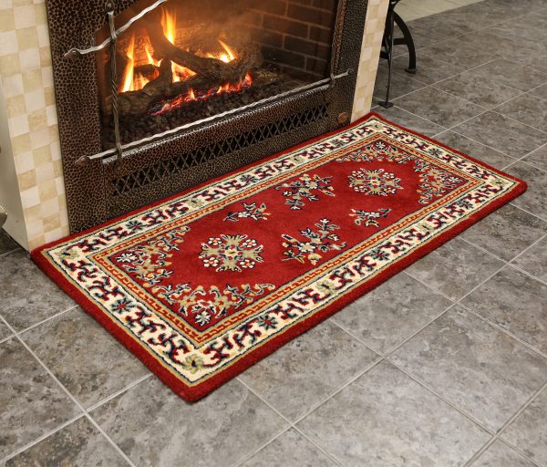 Burgundy, 56x26-in Oriental Rectangular Rug by Minuteman - Image 6