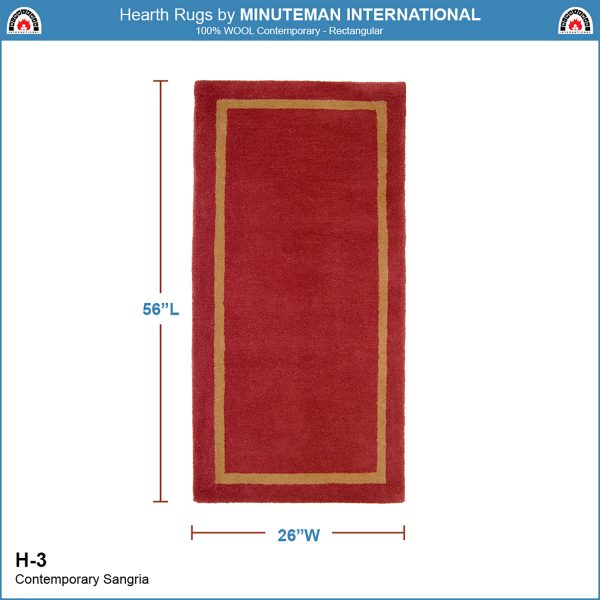 Sangria, Contemporary Rectangular Rug by Minuteman - Image 2