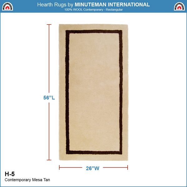Mesa Tan, Contemporary Rectangular Rug by Minuteman - Image 2