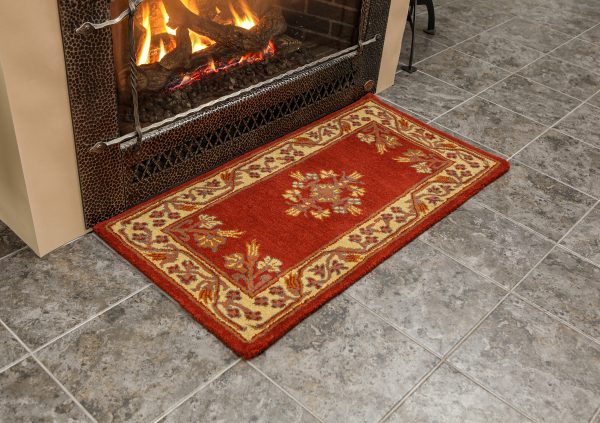 Vermillion, Jardin Rectangular Rug by Minuteman - Image 3
