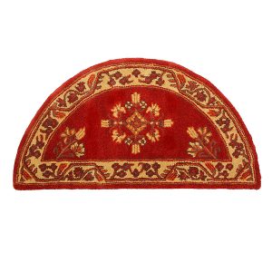Vermillion, Jardin Half Round Rug by Minuteman