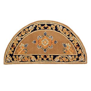 Cocoa, Jardin Half Round Rug by Minuteman