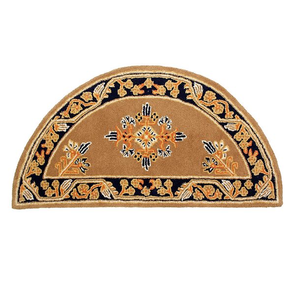 Cocoa, Jardin Half Round Rug by Minuteman