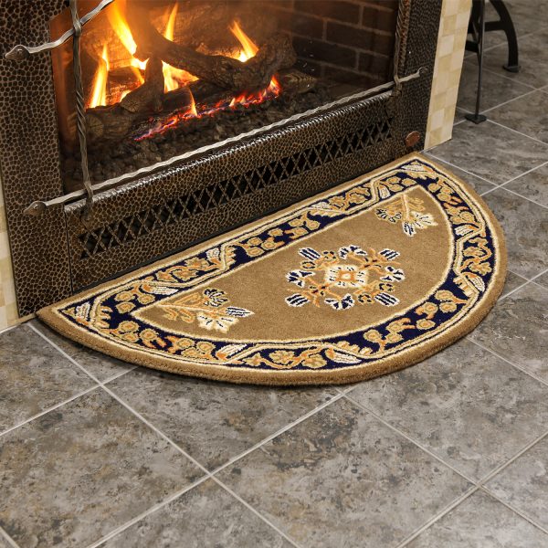 Cocoa, Jardin Half Round Rug by Minuteman - Image 3