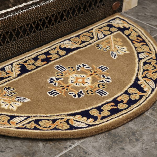 Cocoa, Jardin Half Round Rug by Minuteman - Image 4