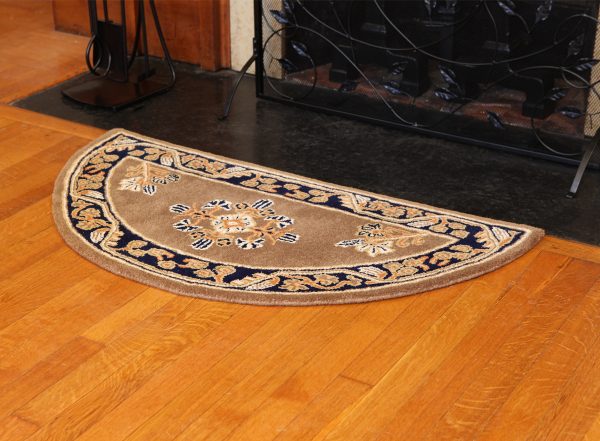 Cocoa, Jardin Half Round Rug by Minuteman - Image 5