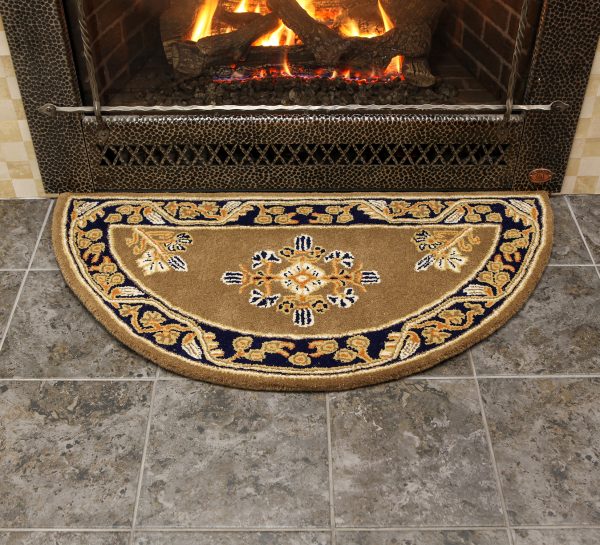 Cocoa, Jardin Half Round Rug by Minuteman - Image 6