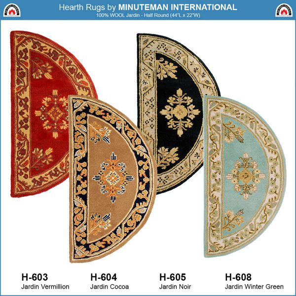 Cocoa, Jardin Half Round Rug by Minuteman - Image 7