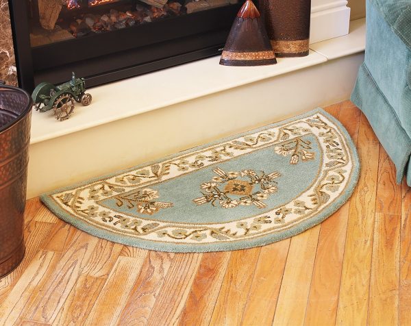 Wintergreen, Jardin Half Round Rug by Minuteman - Image 3