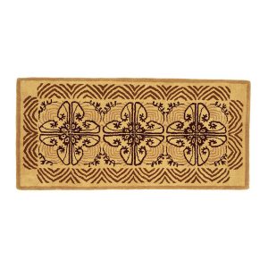 Cocoa, Art Deco Classic Rectangular Rug by Minuteman