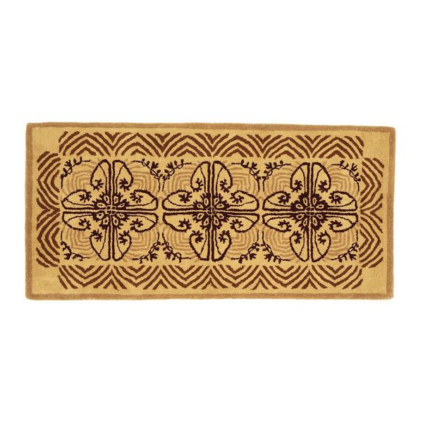 Cocoa, Art Deco Classic Rectangular Rug by Minuteman