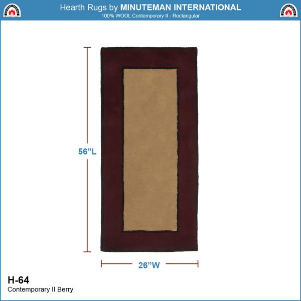 Berry, Contemporary II Rectangular Rug by Minuteman - Image 2
